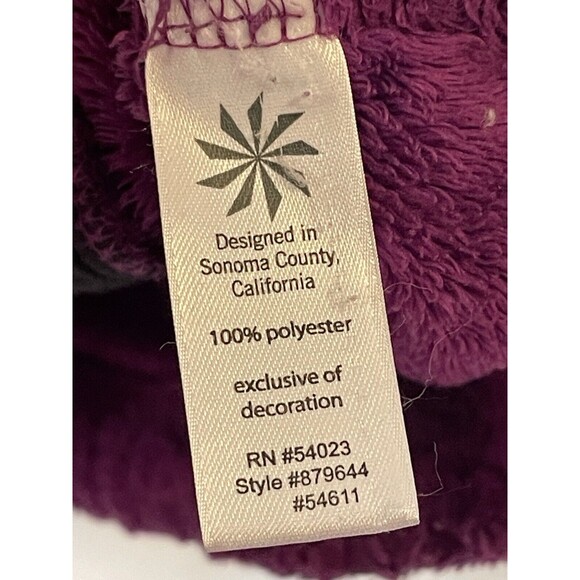 Athleta Plush 3/4 Zip Sweatshirt Women’s Size Large Fushia Purple 879644 - Picture 5 of 7